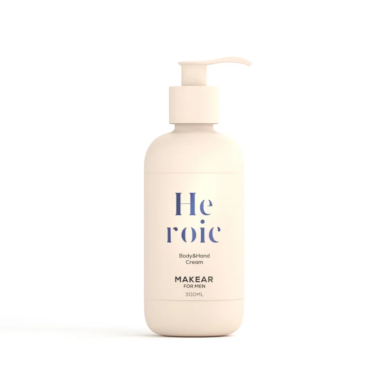 MAKEAR Kéz- és testápoló krém 300ml - férfi parfüm illattal - HEROIC