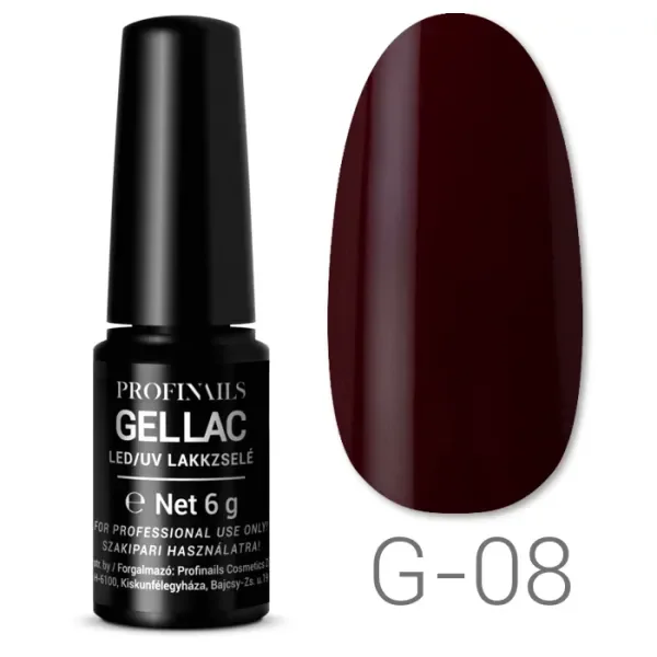 Profinails Gel Lac LED/UV lakkzselé 6gr No.G-08