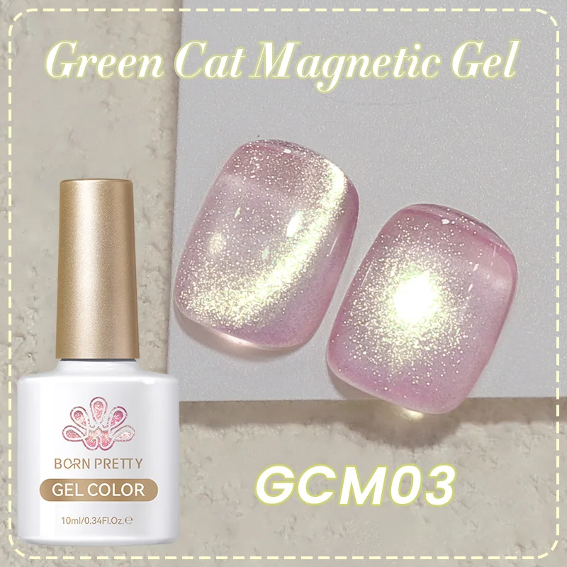 BORN PRETTY Green Cat Magnetic UV/LED gél lakk 10 ml - GCM03