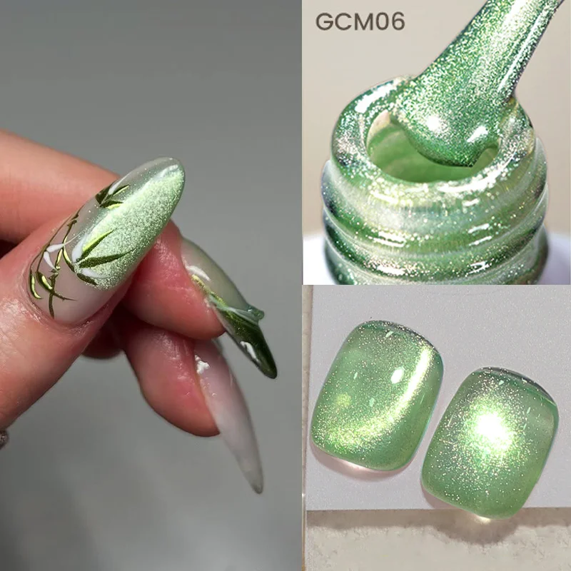 BORN PRETTY Green Cat Magnetic UV/LED gél lakk 10 ml - GCM06