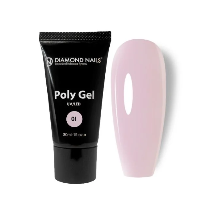 Diamond Nails PolyGel 01 - Milky Pink - 30ml