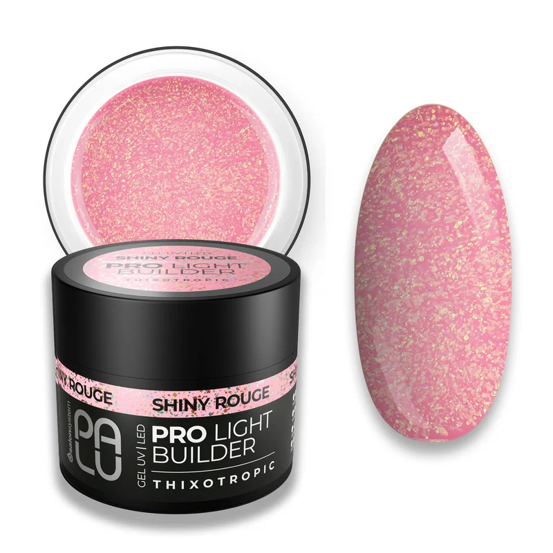 PALU Pro Light Builder építőzselé 45g - Shiny Rouge