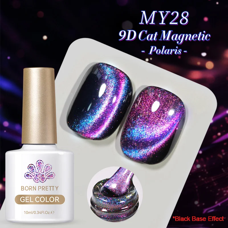 Born Pretty Cat Magnetic gél lakk 10 ml -  MY028 - 9D Cat Eye