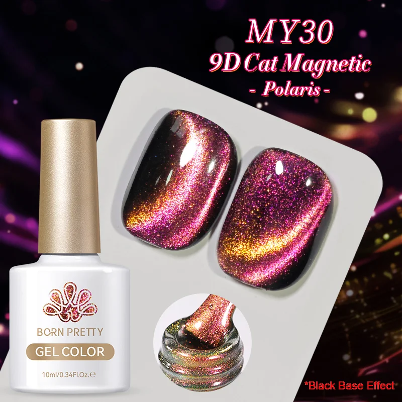 Born Pretty Cat Magnetic UV/LED gél lakk 10 ml - MY30 - 9D Cat Eye 