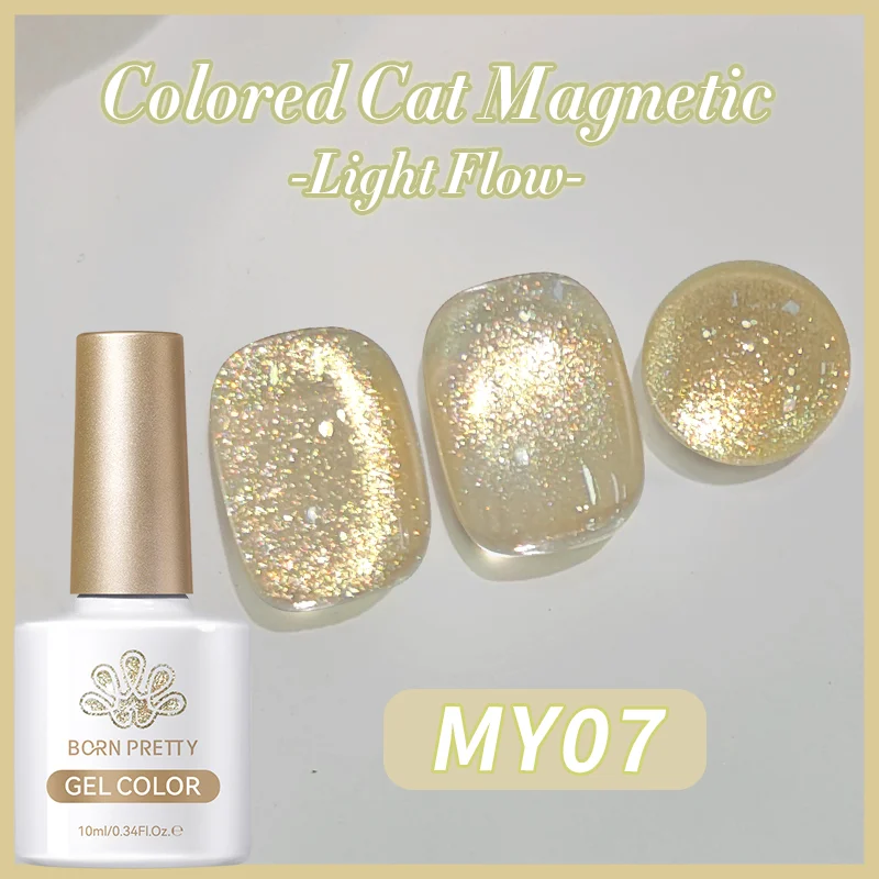 Born Pretty Cat Magnetic gél lakk 10 ml - MY007 - Light Flow