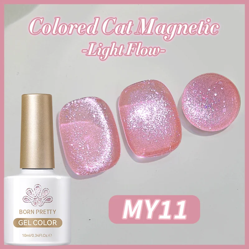Born Pretty Cat Magnetic UV/LED gél lakk 10 ml - MY11 - Light Flow