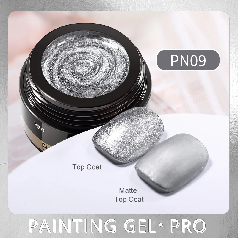 BORN PRETTY PRO Painting Gel 5 ml - PN09 - Silver