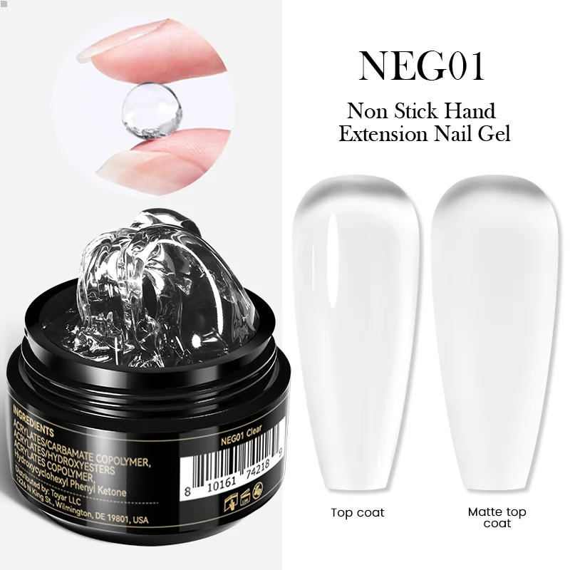 Born Pretty  Pro fixálásmentes gyurmazselé 15 ml -  NEG01 - Clear