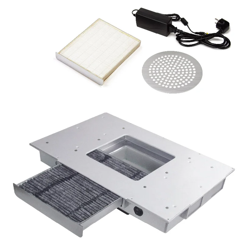 Asztalba beépíthető porelszívó - kazettás kialakítás