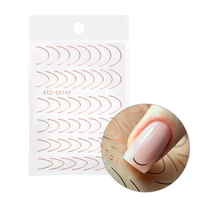 Öntapadó francia matrica (48 db) - 3 Rosegold -98