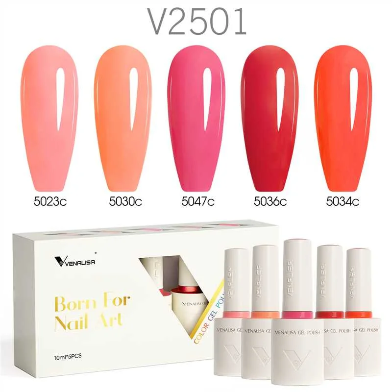 Venalisa 5 db-os UV/LED Gél lakk szett - 5x10 ml - V2501