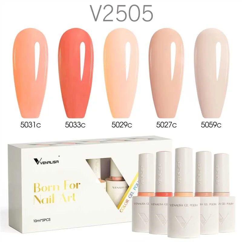 Venalisa 5 db-os UV/LED Gél lakk szett - 5x10 ml - V2505