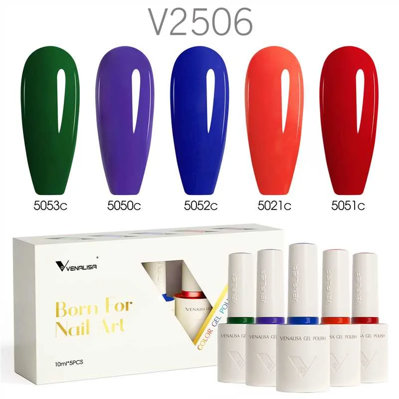 Venalisa 5 db-os UV/LED Gél lakk szett - 5x10 ml - V2506