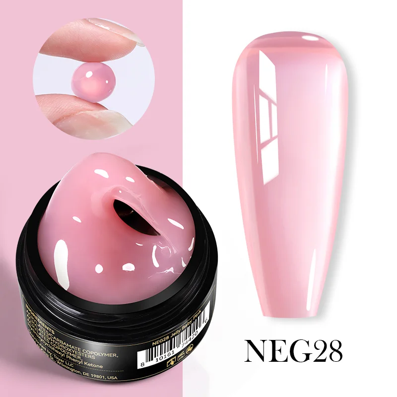 Born Pretty  Pro fixálásmentes gyurmazselé 15 ml -  NEG28 - Áttetsző