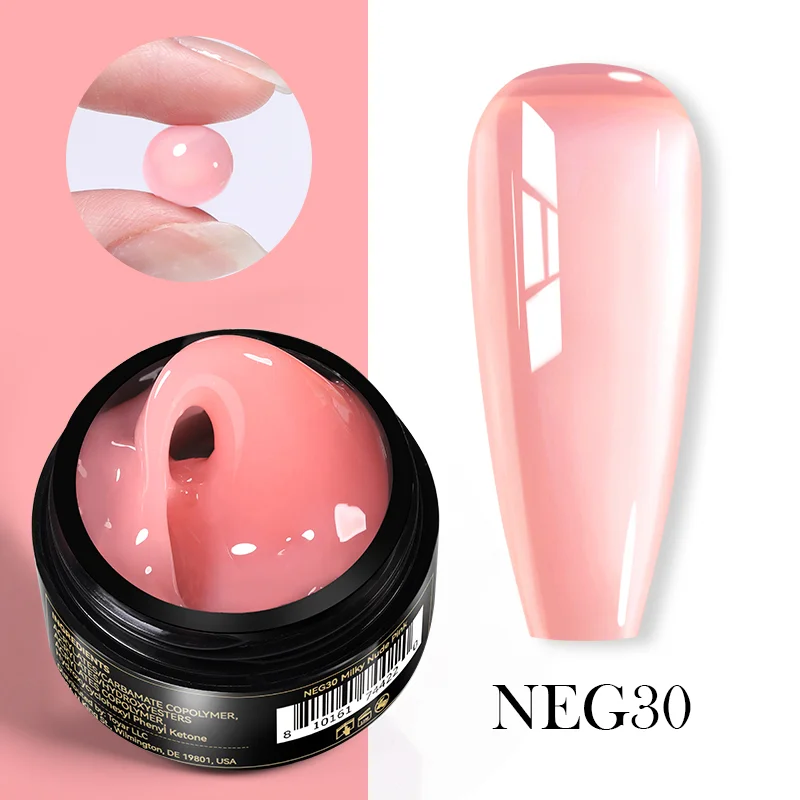 Born Pretty  Pro fixálásmentes gyurmazselé 15 ml -  NEG30 - Áttetsző