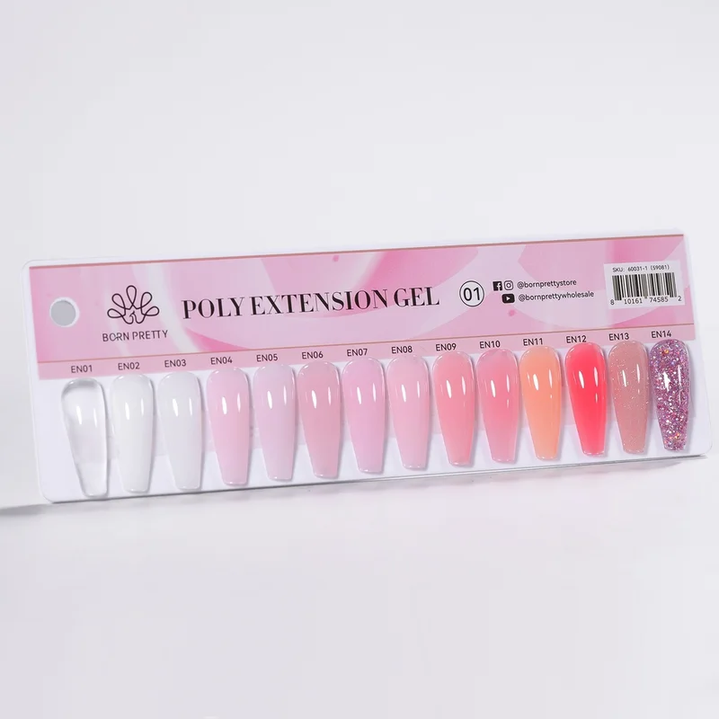 Born Pretty PRO paletta - Poly Gel - hosszúkás