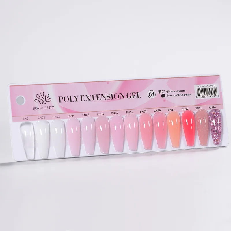 Born Pretty PRO paletta - Poly Gel - hosszúkás