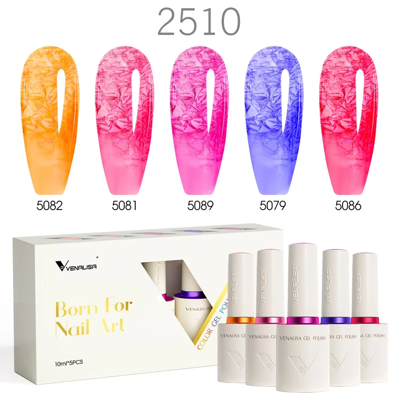 Venalisa 5 db-os UV/LED Gél lakk szett - 5x10 ml - V2510