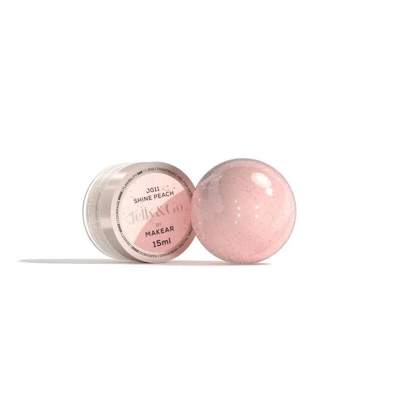 MAKEAR JELLY&GO Builder Gél 15ml No.JG11 - Shine Peach