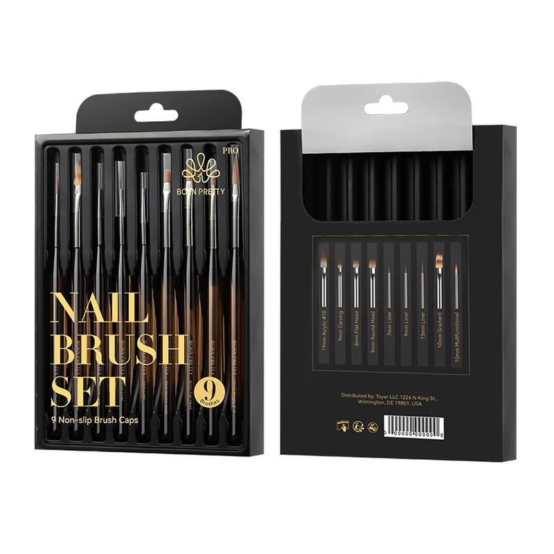 BORN PRETTY PRO ecset szett - 9 db