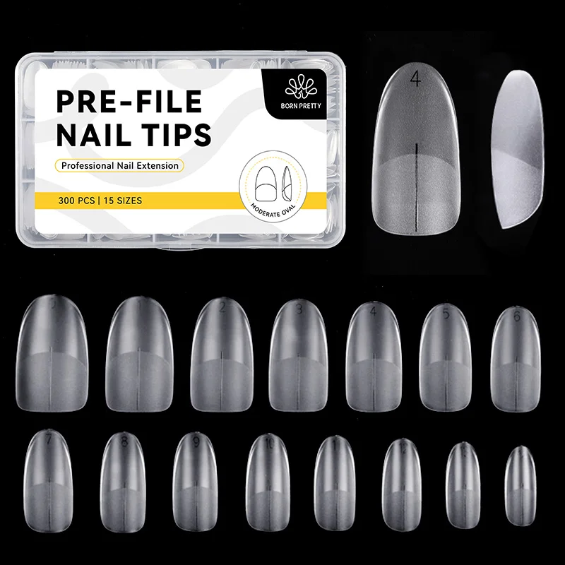BORN PRETTY Soft Gel Tip 300 db/box - Ovális
