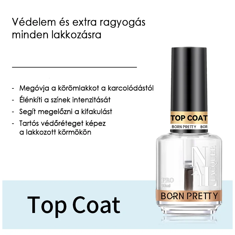 Born Pretty PRO Körömlakk 15 ml - Fedőlakk