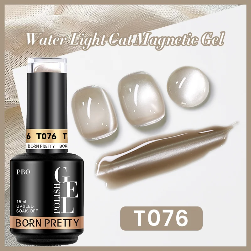 BORN PRETTY PRO UV/LED gél lakk 15 ml - T076 - Water Light Cat Magnetic