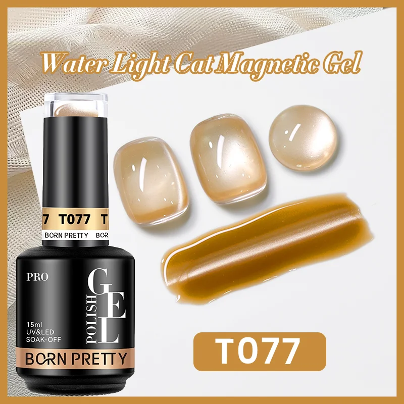 BORN PRETTY PRO UV/LED gél lakk 15 ml - T077 - Water Light Cat Magnetic