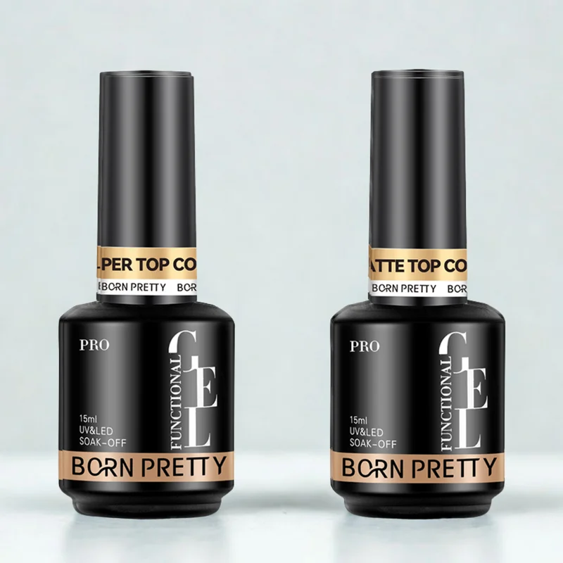 Born Pretty PRO - Super Top Coat + Matt Top Coat - 2x15 ml