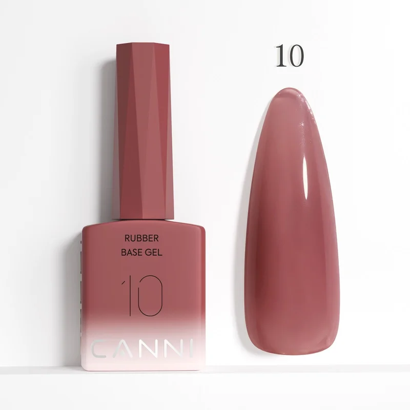 CANNI HEMA FREE Rubber Base Gel - 9 ml - X10 Brownie