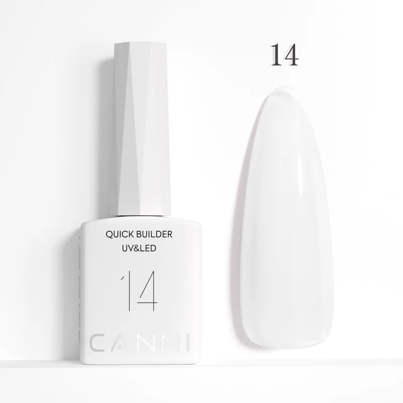 CANNI HEMA FREE Quick Builder Gel - 9 ml - X14 Milky White
