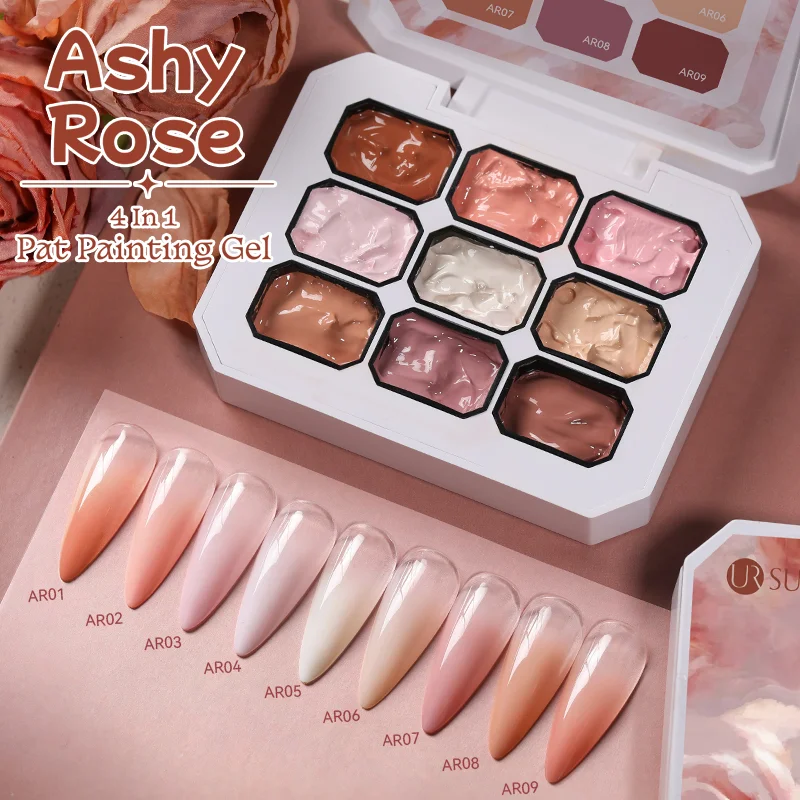 BORN PRETTY 4in1 festőzselé paletta No.01 Ashy Rose