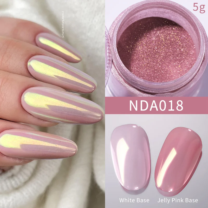 White Pearl Nail Art Powder - NDA018