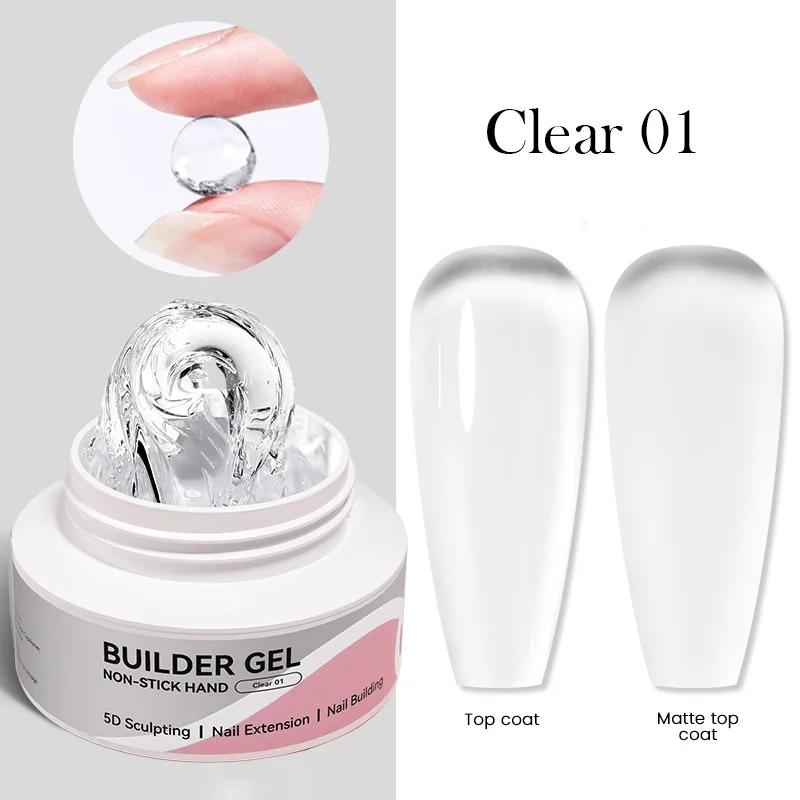 Born Pretty gyurmazselé és építőzselé 60 g - No.01 - Clear