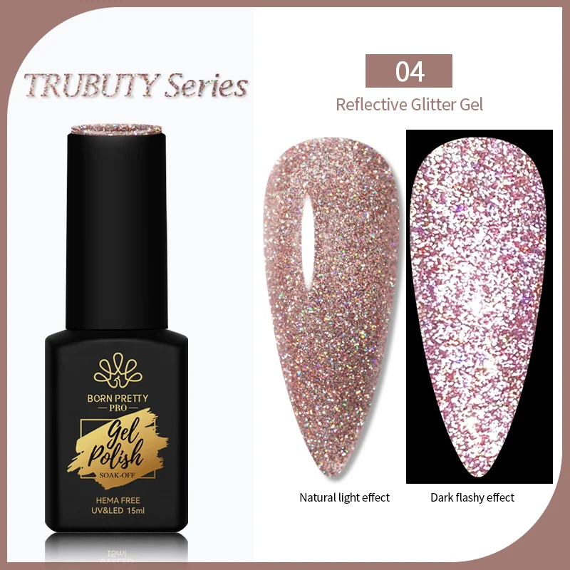 Born Pretty Trubuty UV/LED HEMA FREE gél lakk 15 ml - No.004