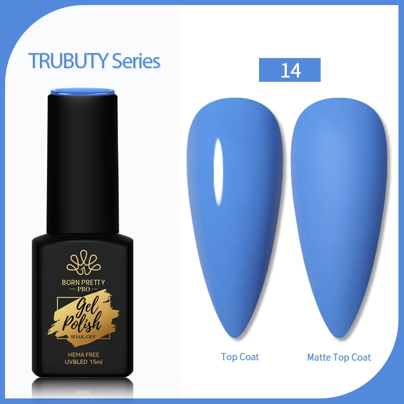 Born Pretty Trubuty UV/LED HEMA FREE gél lakk 15 ml - No.014