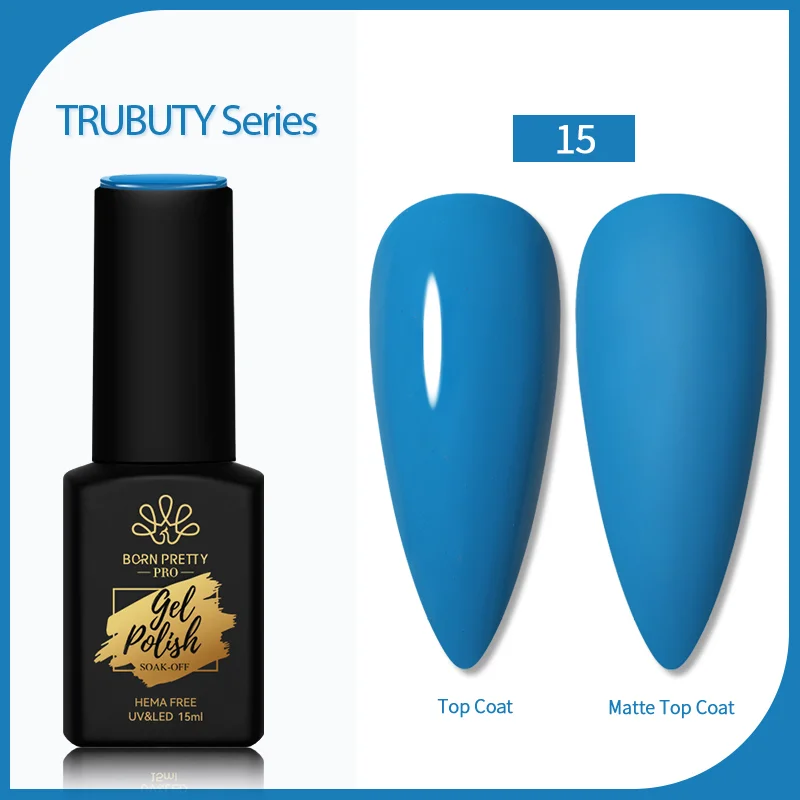 Born Pretty Trubuty UV/LED HEMA FREE gél lakk 15 ml - No.015