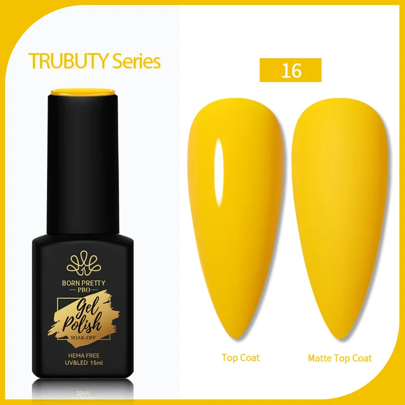 Born Pretty Trubuty UV/LED HEMA FREE gél lakk 15 ml - No.016