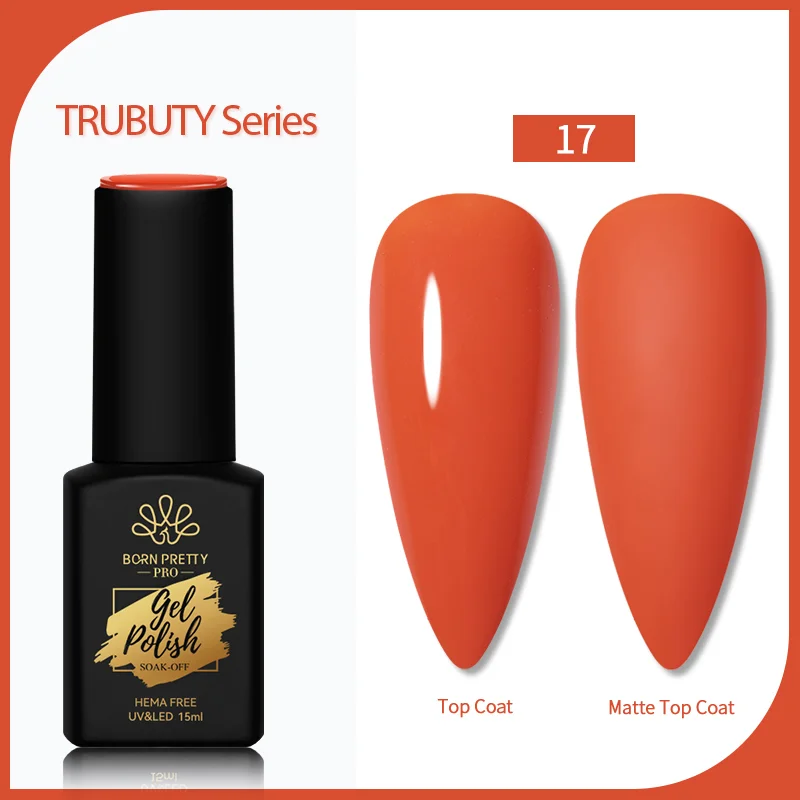 Born Pretty Trubuty UV/LED HEMA FREE gél lakk 15 ml - No.017