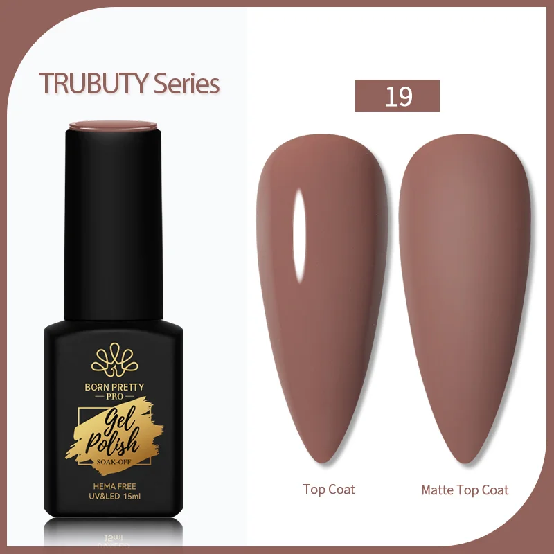 Born Pretty Trubuty UV/LED HEMA FREE gél lakk 15 ml - No.019