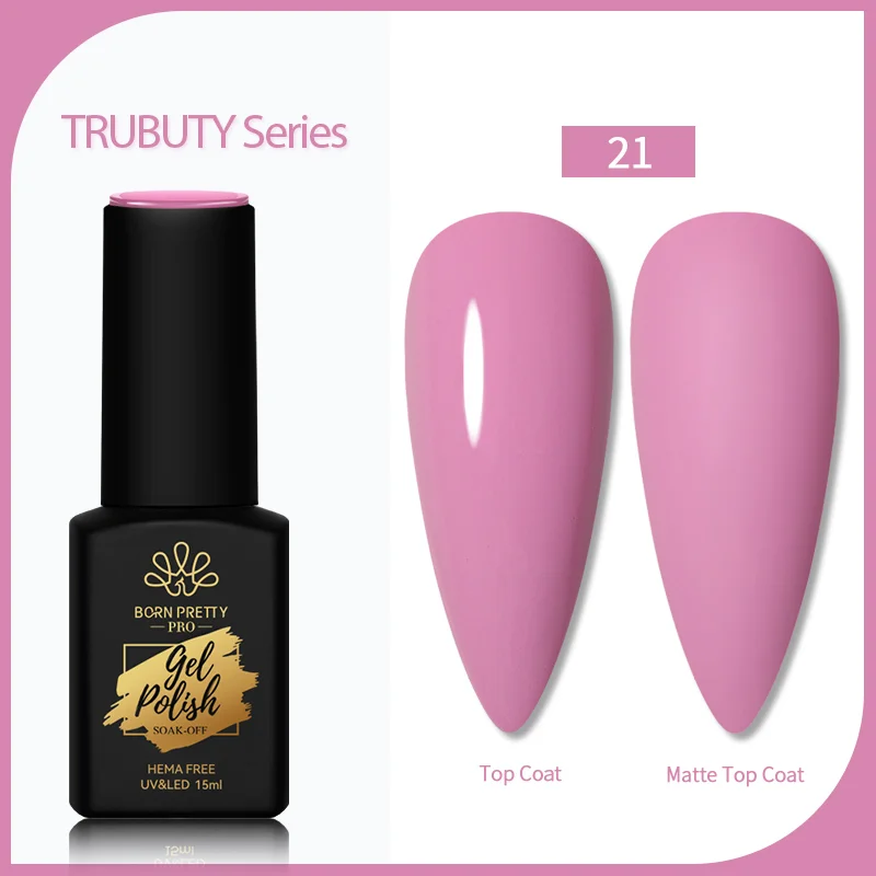 Born Pretty Trubuty UV/LED HEMA FREE gél lakk 15 ml - No.021