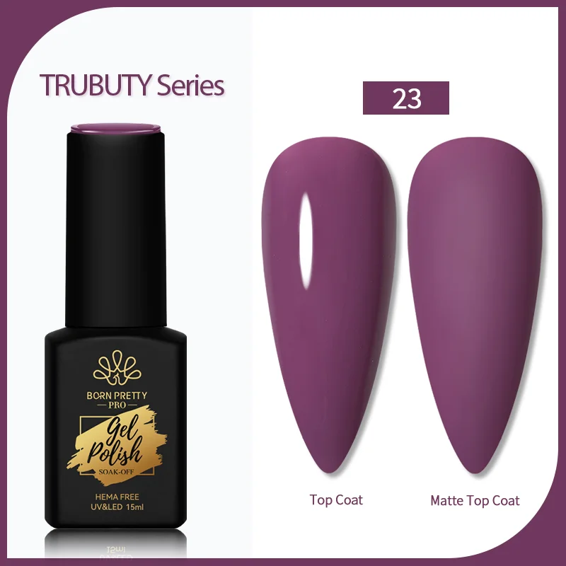 Born Pretty Trubuty UV/LED HEMA FREE gél lakk 15 ml - No.023