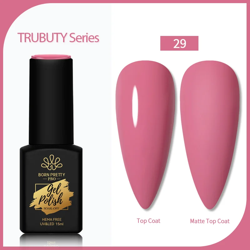 Born Pretty Trubuty UV/LED HEMA FREE gél lakk 15 ml - No.029