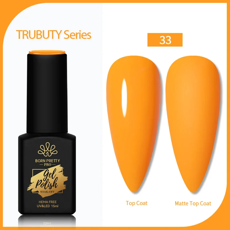 Born Pretty Trubuty UV/LED HEMA FREE gél lakk 15 ml - No.033