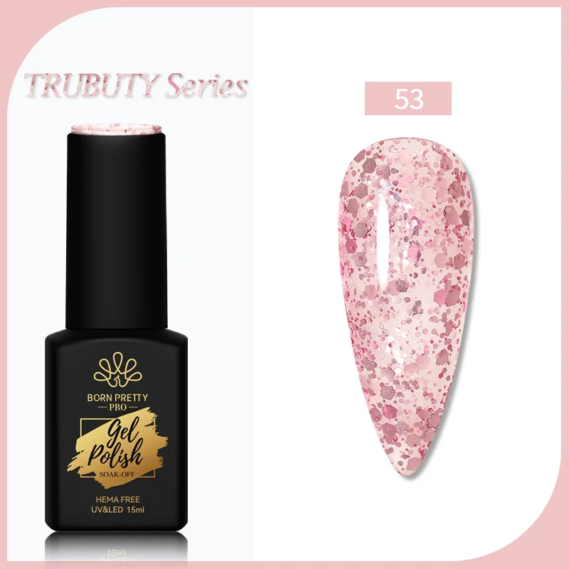 Born Pretty Trubuty UV/LED HEMA FREE gél lakk 15 ml - No.053