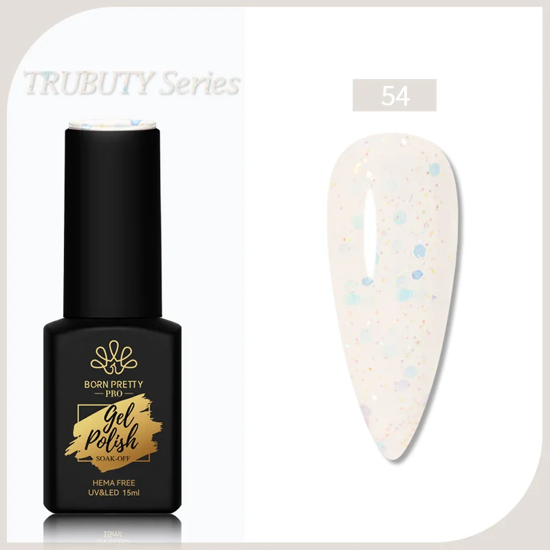 Born Pretty Trubuty UV/LED HEMA FREE gél lakk 15 ml - No.054