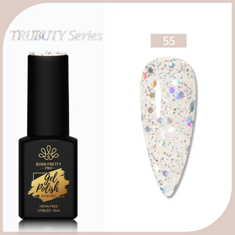 Born Pretty Trubuty UV/LED HEMA FREE gél lakk 15 ml - No.055
