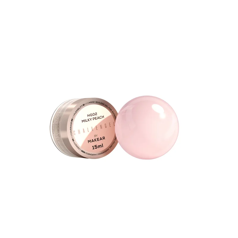 MAKEAR Challengel Builder Gel 15ml - No.HG02 Milky Peach