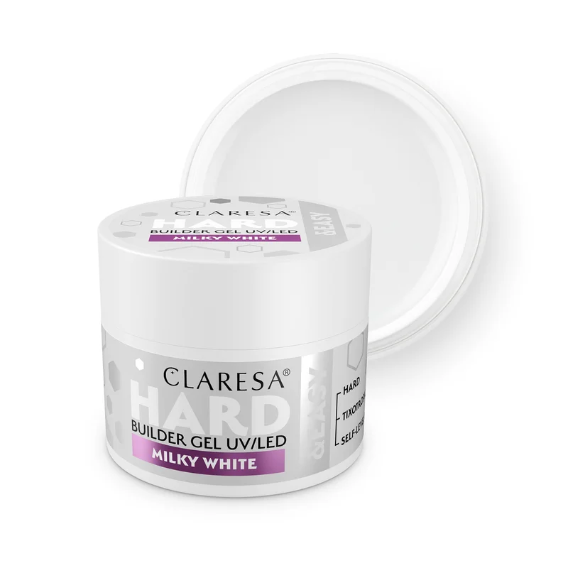 CLARESA Hard&Easy Builder Gél 45g - Milky White