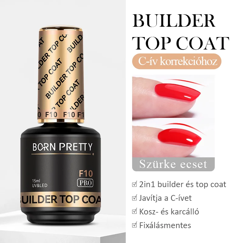 Born Pretty PRO - F10 - Rubber Top Coat 15 ml